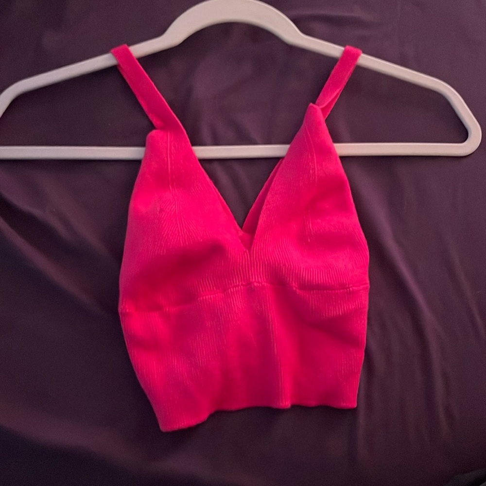 Small, Pink, Crop Top from SHEIN!